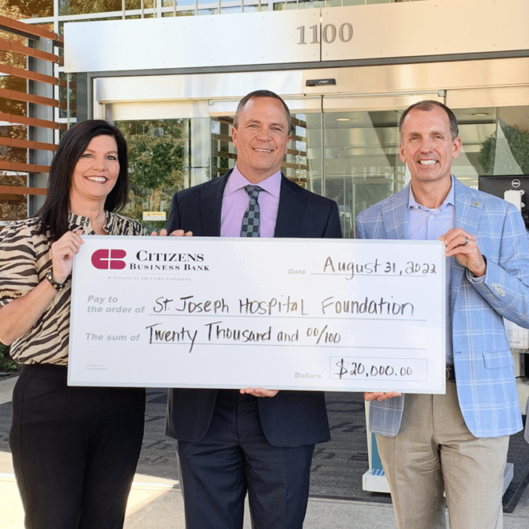 Citizen Business Bank Donates $20,000